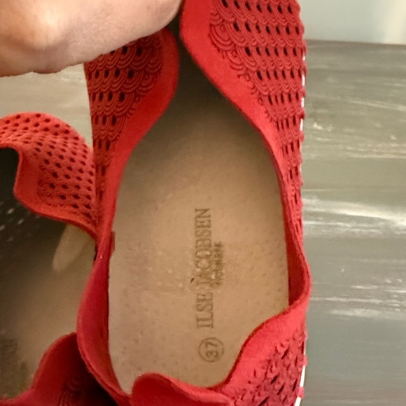 Women’s Ilse Jacobsen Deep Red Slip-On - Picture 4 of 7